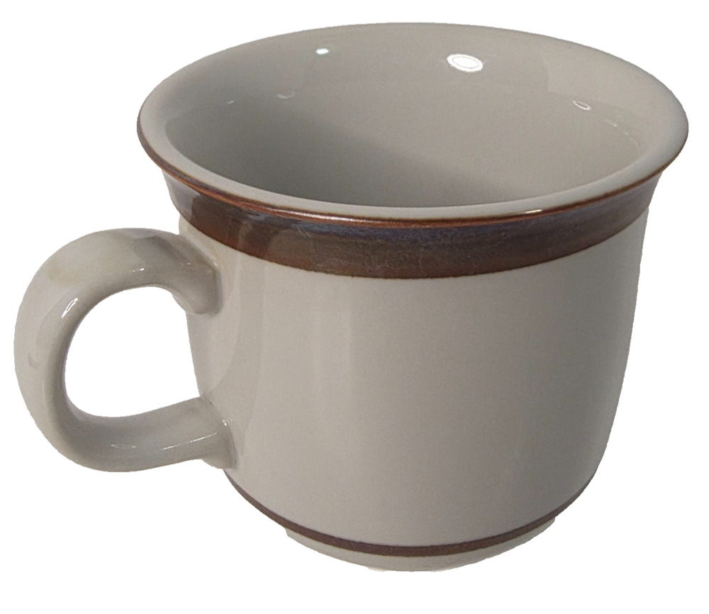 Vintage MSI Sierra Stoneware Simplicity Brown Band Coffee Mug Japan